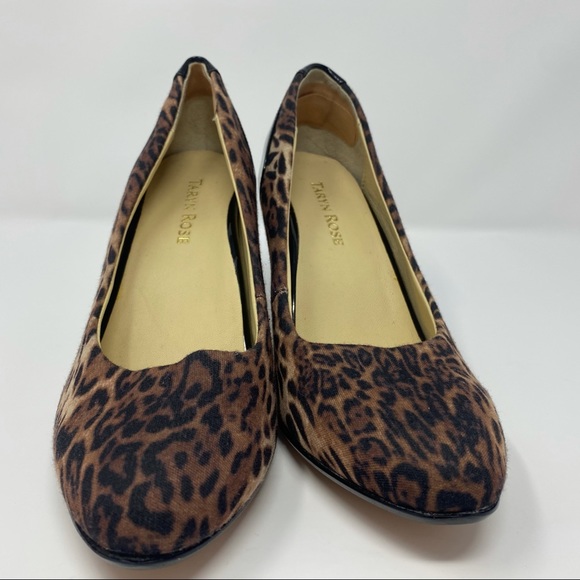 Taryn Rose Teaneck Leopard Print Pump Brown Multi - Picture 13 of 13
